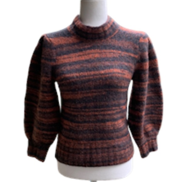 Veronica Beard Lumina Sweater XS Stripes Merino Wool  Cozy - Picture 2 of 13